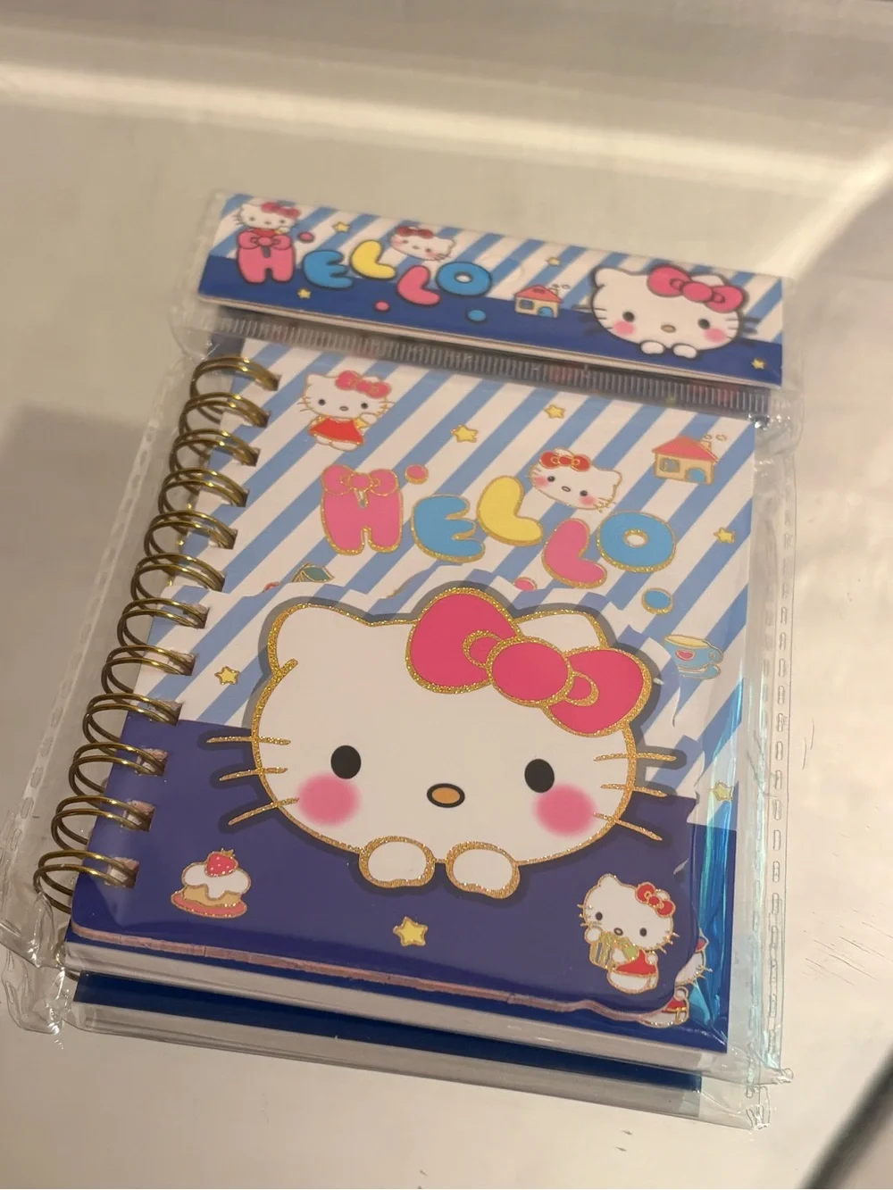 Hello kitty blue small spiral notebook